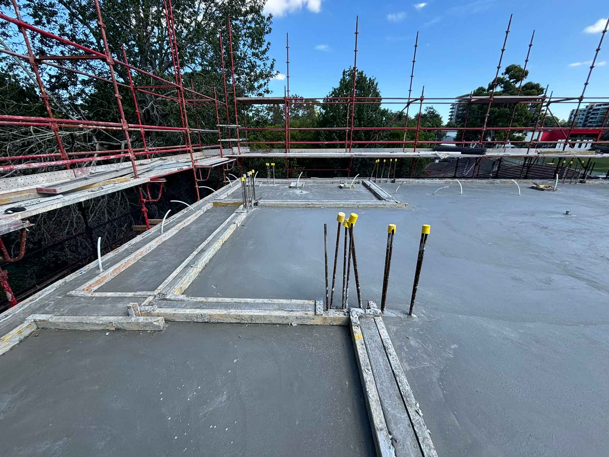Suspended Concrete slab place and finish by ocon construction
